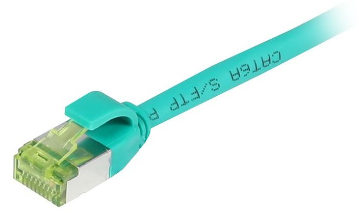 Synergy 21 Patchkabel RJ45 CAT6A 500Mhz grün S/FTP slimline rund d - Kabel - Digital/Daten