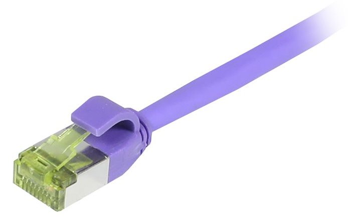 Synergy 21 Patchkabel RJ45 CAT6A 500Mhz lila S/FTP slimline rund d - Kabel - Digital/Daten