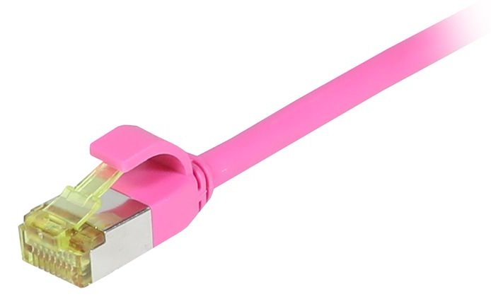Synergy 21 Patchkabel RJ45 CAT6A 500Mhz magenta S/FTP slimline rund d - Kabel - Digital/Daten