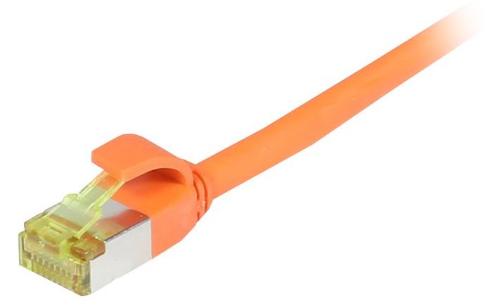 Synergy 21 Patchkabel RJ45 CAT6A 500Mhz orange S/FTP slimline rund d - Kabel - Digital/Daten