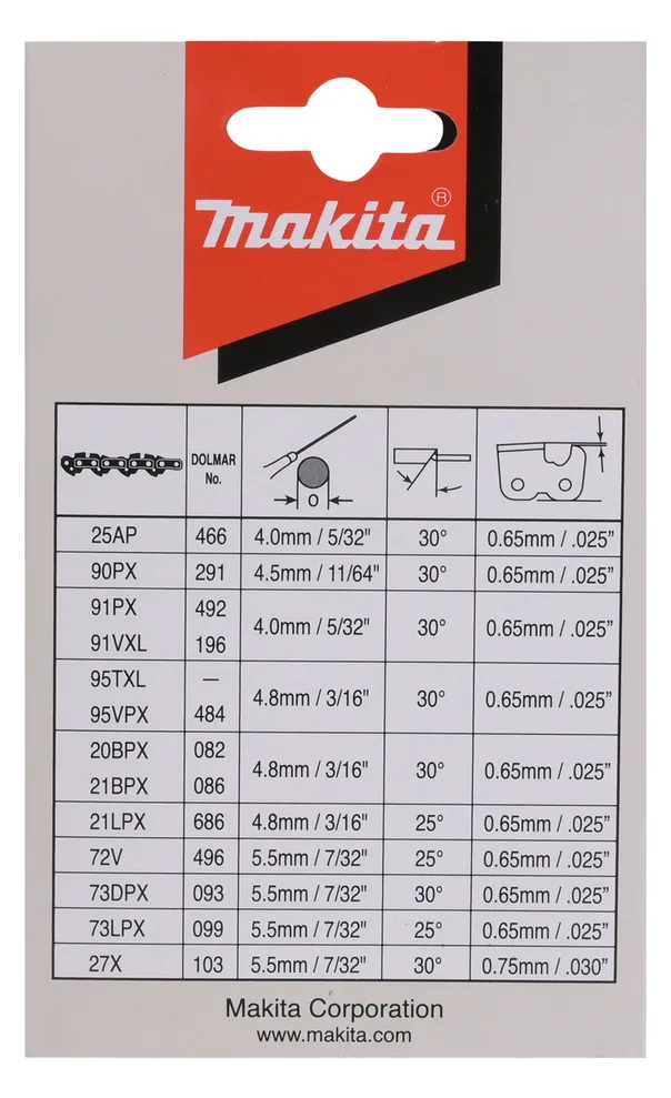 Makita 91PX - Sägekette - 40 cm - für P/N: UC4051A, Ansicht 2