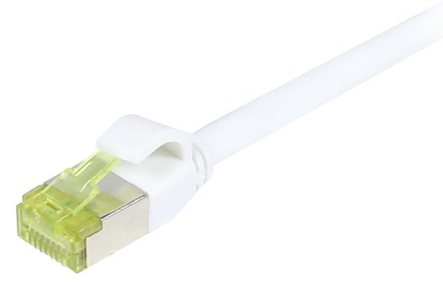 Synergy 21 Patchkabel RJ45 CAT6A 500Mhz weiss S/FTP slimline rund d - Kabel - Digital/Daten