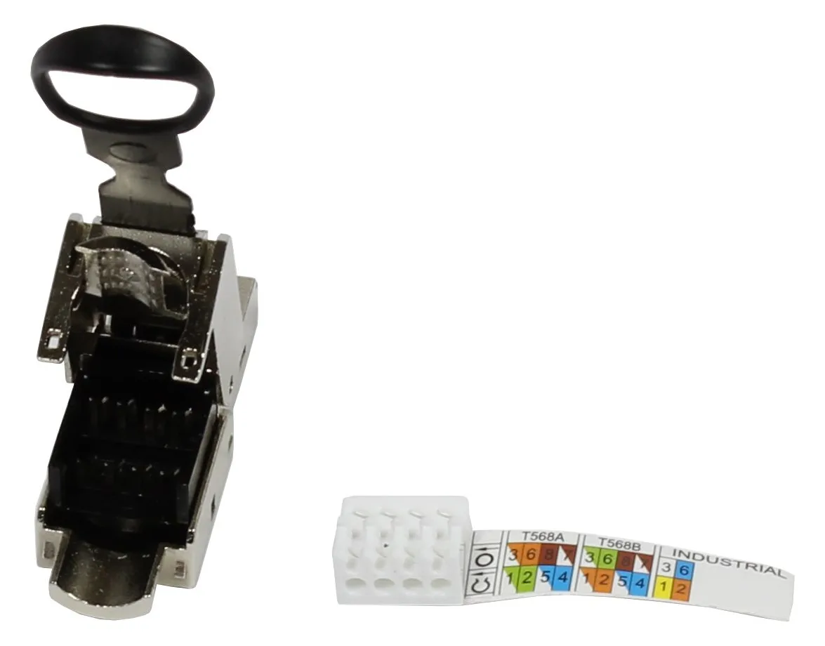 Synergy 21 S216377 - RJ-45 - Edelstahl - Gerade - Zink - Cat6a - 22/26, Ansicht 2