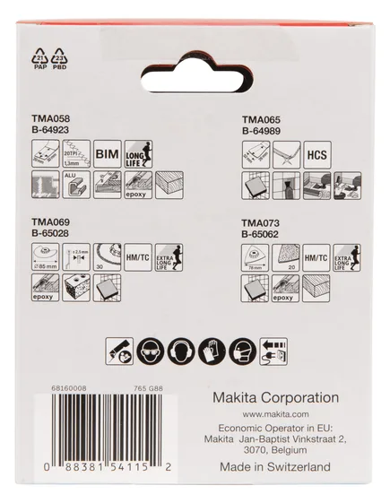 Makita Blattset für Multifunktionswerkzeug, Ansicht 3