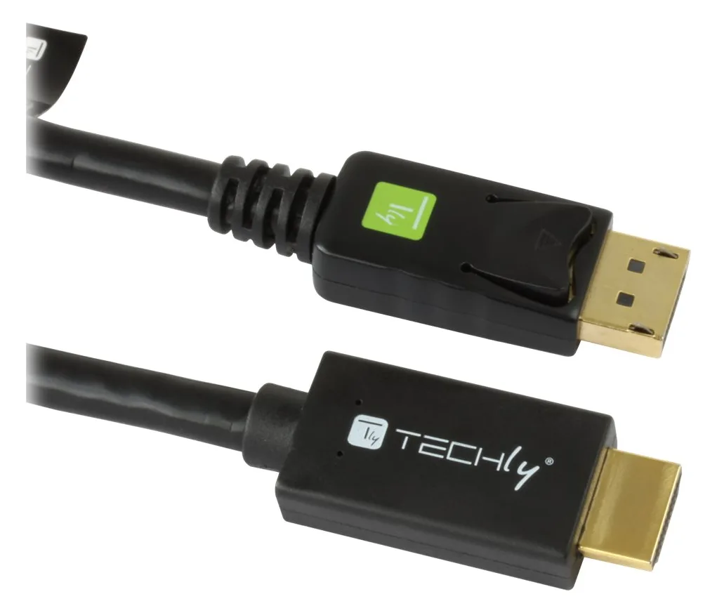 Techly Adapterkabel - DisplayPort männlich zu HDMI männlich, Ansicht 3