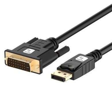 Techly DisplayPort 1.2 auf DVI Kabel, Full HD, passiv, schwarz, 3 m von LumaTech