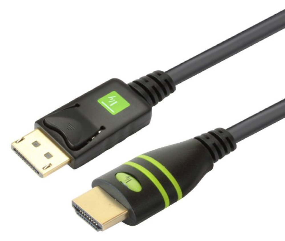 Techly HDMI-Kabel - DisplayPort männlich zu HDMI männlich von LumaTech