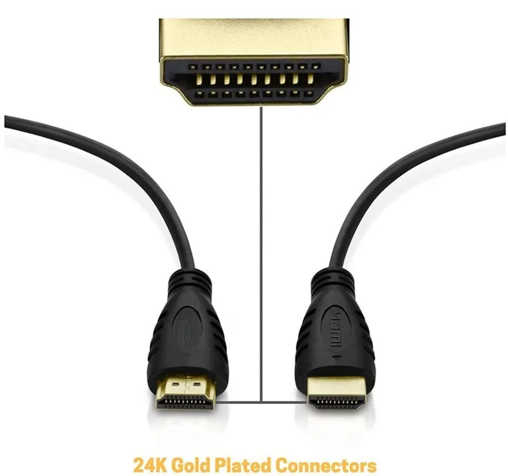 Techly HDMI-Kabel mit Ethernet - HDMI männlich zu HDMI männlich, Ansicht 3