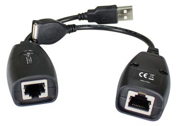 Techly IUSB-EXTENDTY5 - USB - RJ-45 - Schwarz von LumaTech