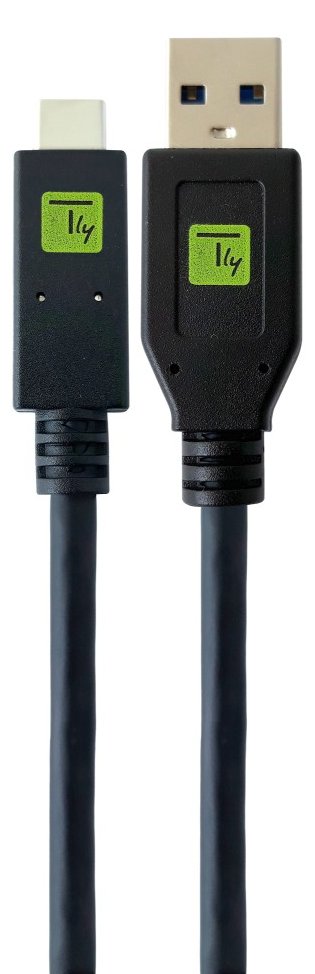 Techly USB3.1 Gen.2 Kabel Stecker Typ-A - USB Typ-C Schwarz 0.5 m - Kabel - Digital/Daten von LumaTech