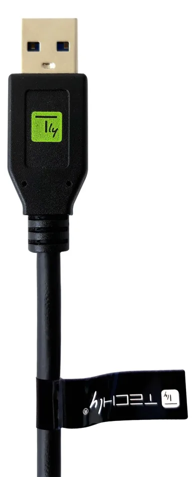 Techly USB3.1 Gen.2 Kabel Stecker Typ-A - USB Typ-C Schwarz 0.5 m - Kabel - Digital/Daten, Ansicht 2