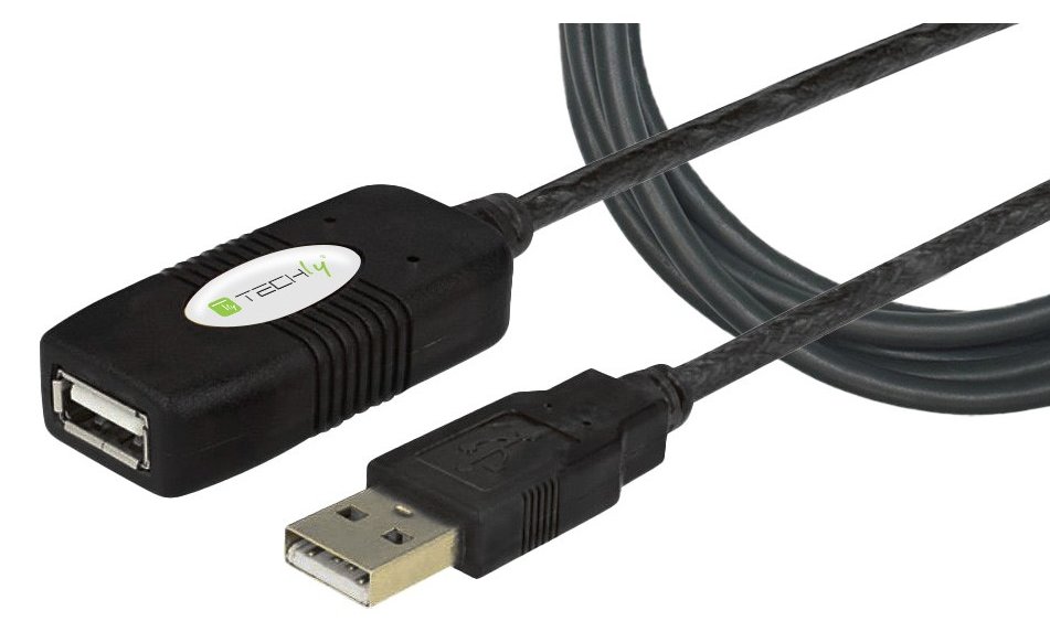 Techly USB-Verlängerungskabel - USB (W) zu USB (M) von LumaTech