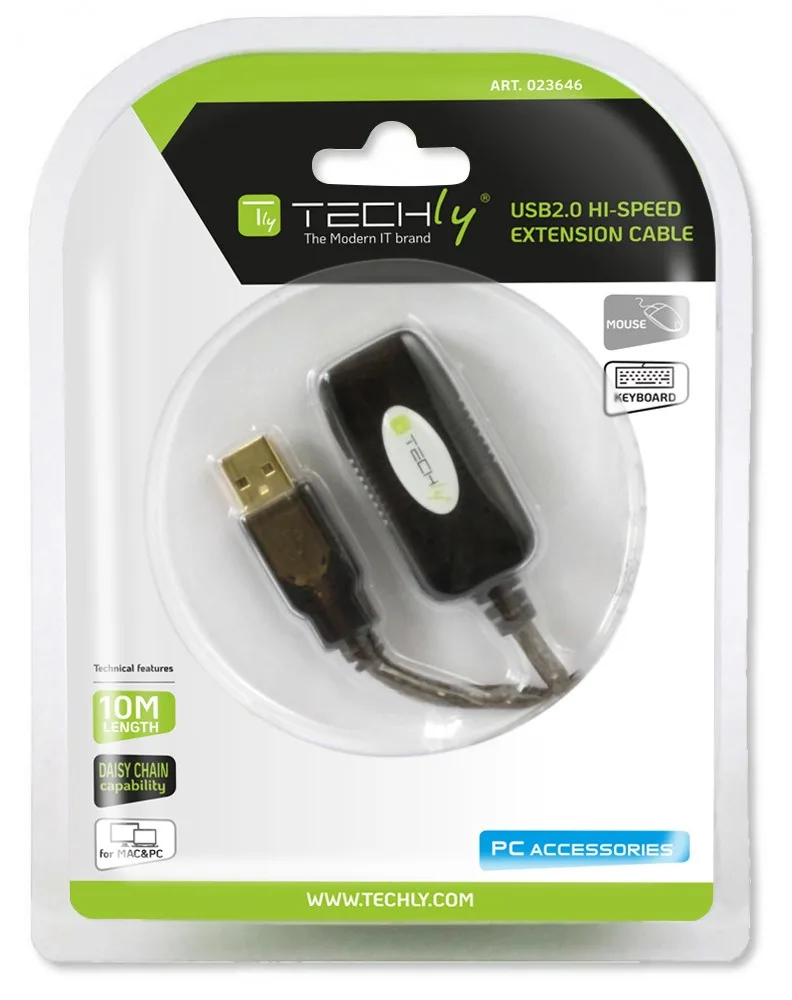 Techly USB-Verlängerungskabel - USB (W) zu USB (M), Ansicht 2