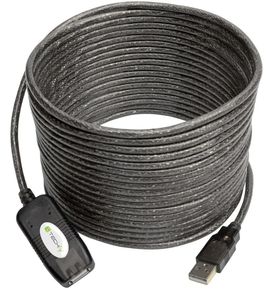 Techly USB-Verlängerungskabel - USB (W) zu USB (M), Ansicht 3