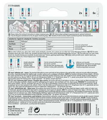 Tesa Klebenagel Leinwaend Tapete & Putz 2 kg, Ansicht 2