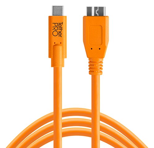 Tether Tools CUC3315-ORG - 4,6 m - USB A - Micro-USB B - USB 3.2 Gen 1 (3.1 Gen 1) - 5 Gbit/s - Orange von LumaTech
