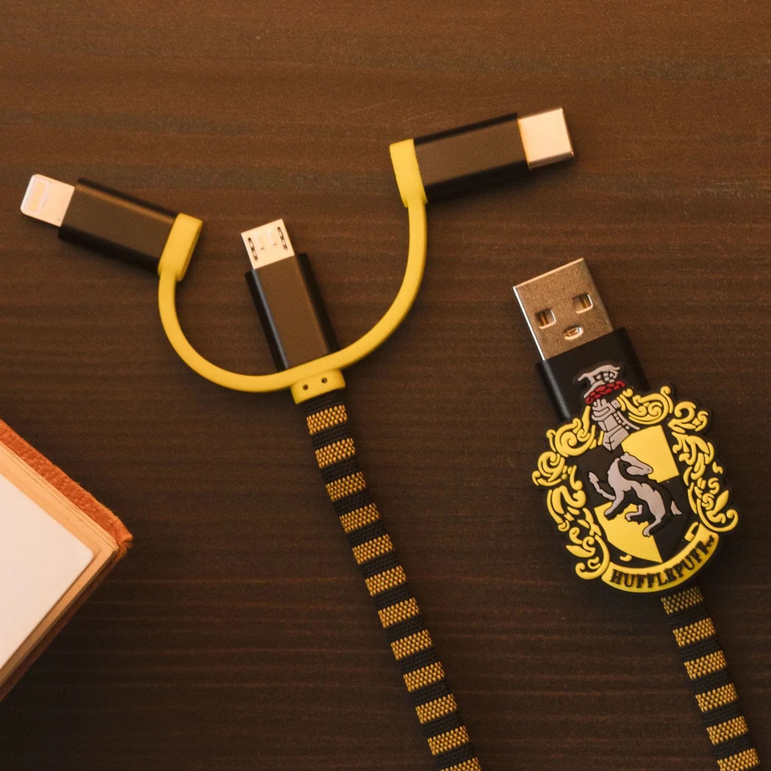 Thumbs Up 1002655 - 1 m - USB A - Micro-USB B - Schwarz - Gelb, Ansicht 4
