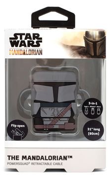 Thumbs Up PowerSquad The Mandalorian - 0,6 m - USB A - USB C/Micro-USB B/Lightning - Schwarz - Grau von LumaTech