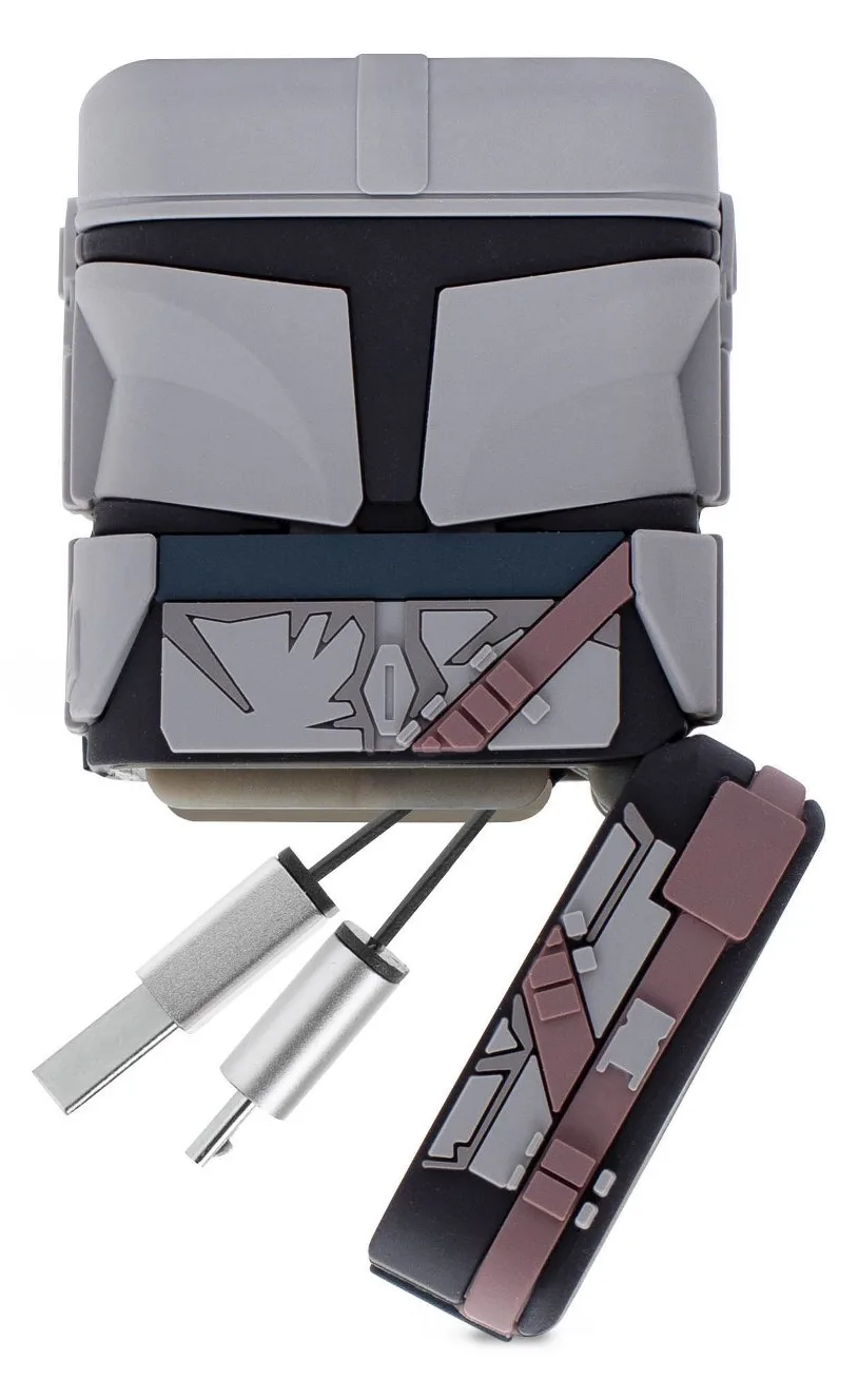 Thumbs Up PowerSquad The Mandalorian - 0,6 m - USB A - USB C/Micro-USB B/Lightning - Schwarz - Grau, Ansicht 2