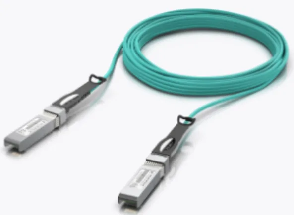 UbiQuiti 25GBase-AOC Direktanschlusskabel - SFP28 zu SFP28 - 5 m - 3 mm - Glasfaser - Active Optical Cable (AOC), Ansicht 2
