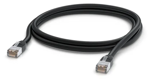 Ubiquiti UACC-CABLE-PATCH-OUTDOOR-2M-BK - 2 m - Cat5e - S/UTP (STP) - RJ-45 - RJ-45 - Schwarz, Ansicht 2