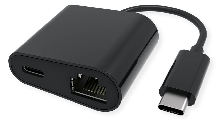 VALUE 12.99.1118 - Kabelgebunden - USB Typ-C - Ethernet - Schwarz