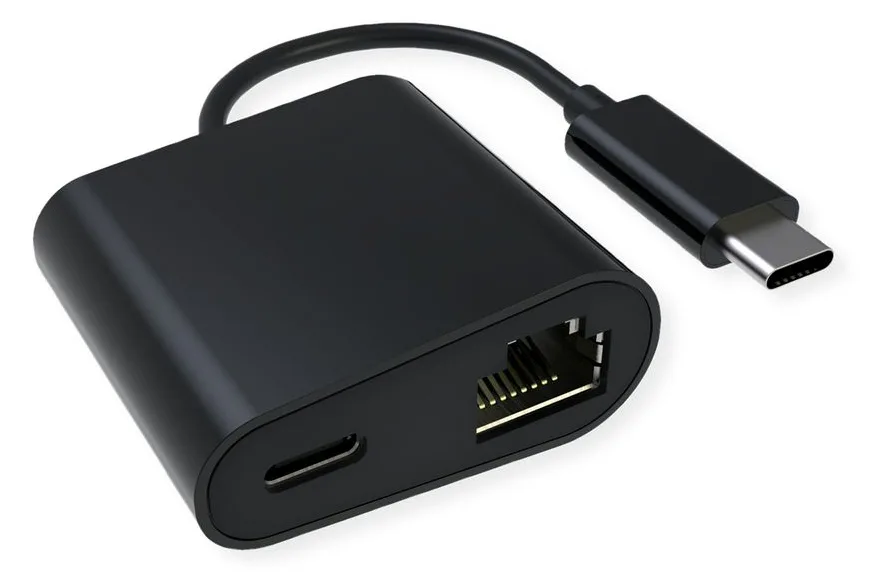 VALUE 12.99.1118 - Kabelgebunden - USB Typ-C - Ethernet - Schwarz, Ansicht 3