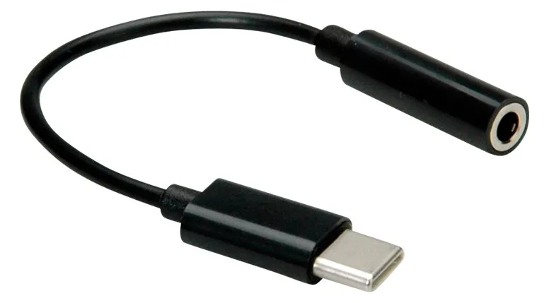 VALUE Audio-Adapter - USB-C männlich zu 4-poliger Mini-Stecker weiblich, Ansicht 3