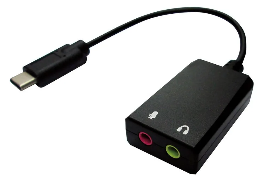 VALUE Audio-Eingangsadapter - USB-C - Schwarz, Ansicht 2