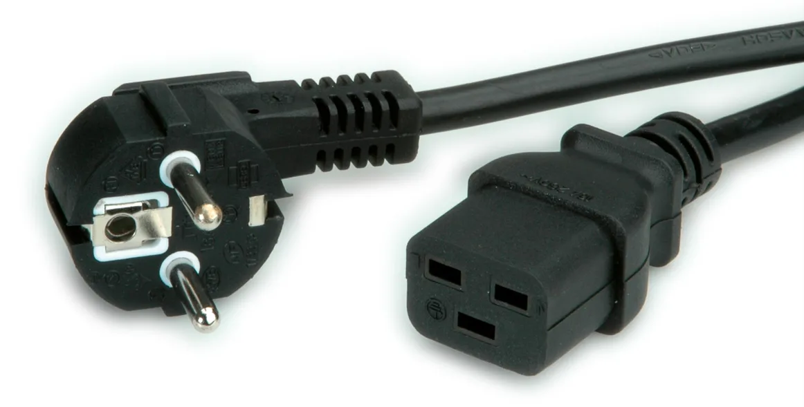 VALUE BACHMANN - Stromkabel - CEE 7/7 (M) zu IEC 60320 C19, Ansicht 2