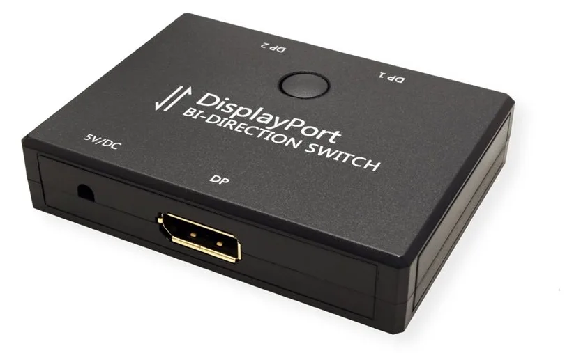 VALUE Bidirekt. 4K-DP-Umschalter 2fach 1 2 und 2 1, Ansicht 3
