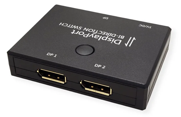 VALUE Bidirekt. 4K-DP-Umschalter 2fach 1 2 und 2 1, Ansicht 4