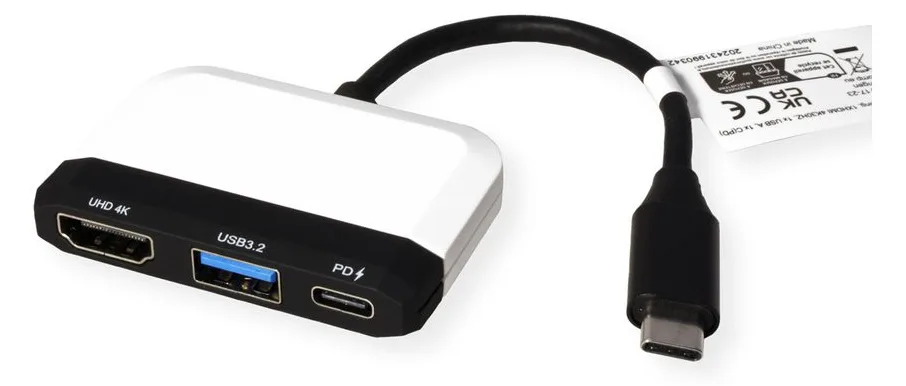 VALUE Display Adapter USB C - HDMI 4K30+ 1x A+ PD - Adapter - Digital/Daten, Ansicht 2