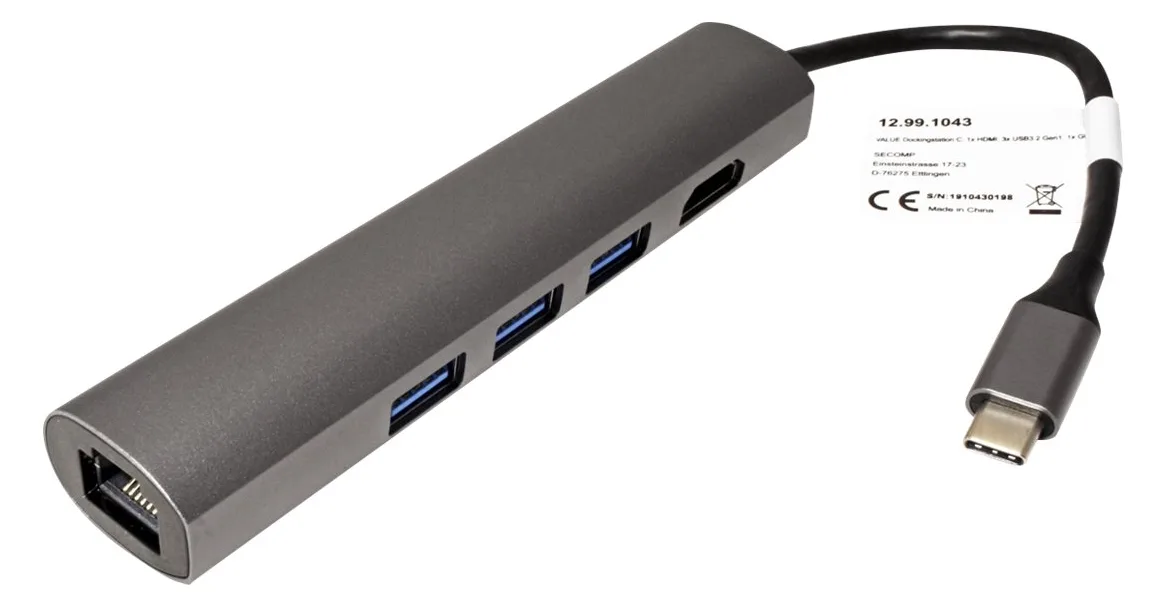 VALUE Dockingstation - USB-C - HDMI, Ansicht 4