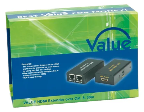 VALUE HDMI Extender Over Twisted Pair - Erweiterung für Video/Audio, Ansicht 3