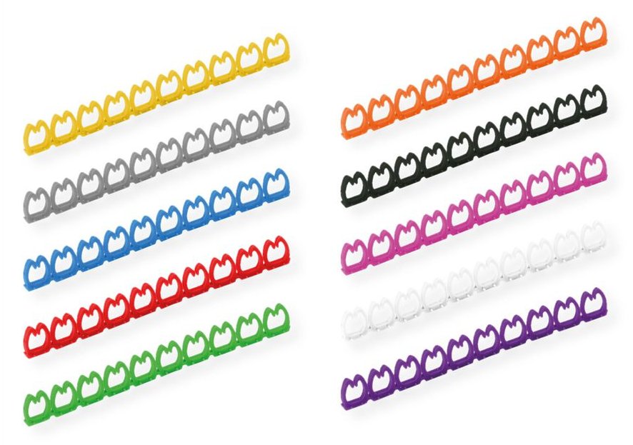 VALUE Kabelmarkierungsset 10 Stueck für Patchkabel 4 - 5.5mm von LumaTech