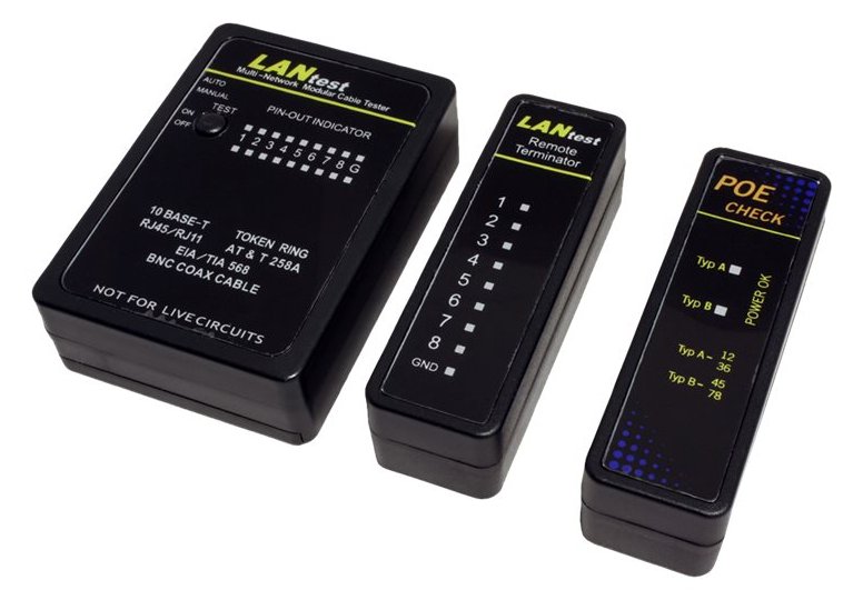 VALUE LANtest Multi-Network Kabeltester - Netzwerktester-Set von LumaTech