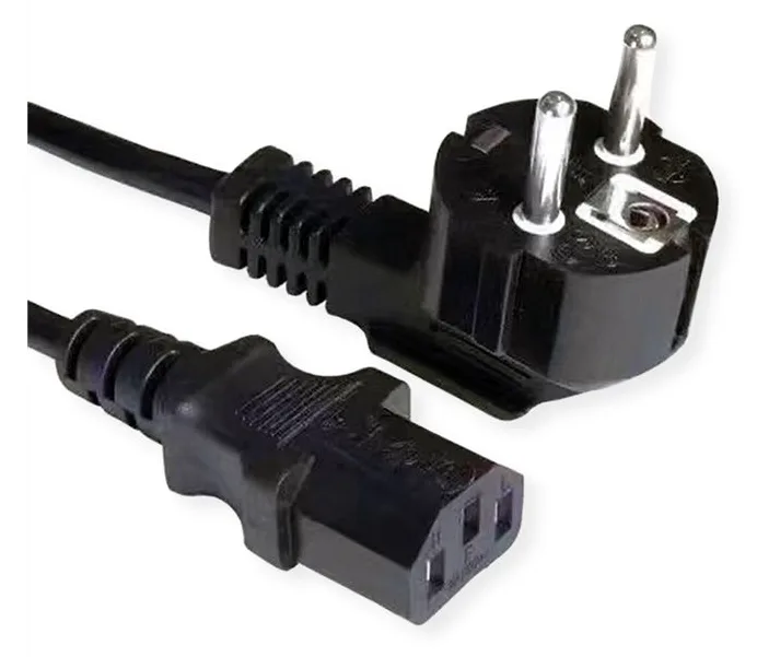 VALUE Netzkabel CEE7/7 gewinkelt+ IEC-C13gerade 3x1.5mm2 3m - Strom/Netzteil - 3 m, Ansicht 2