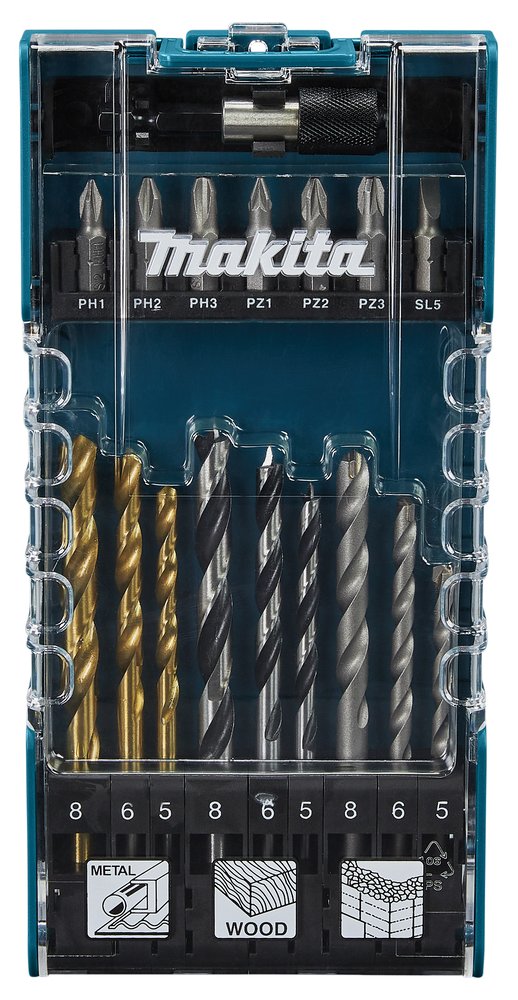 Makita D-74887 Bohrer- Bit-Set 17-tlg.