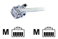 VALUE Roline - Telefonkabel - RJ-12 (M) zu RJ-12 (M), Ansicht 2
