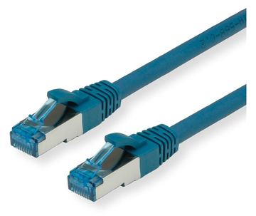 VALUE S/FTP PiMF Patchkabel Kat.6A Kl. EA blau 0.15m - FTP - PIMF von LumaTech