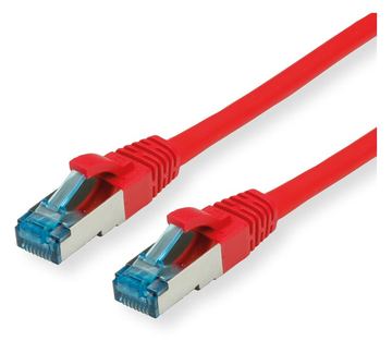 VALUE S/FTP PiMF Patchkabel Kat.6A Kl. EA rot 0.15m - FTP - PIMF von LumaTech