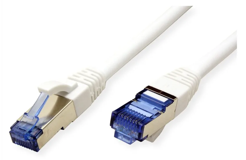 VALUE S/FTP PiMF Patchkabel Kat.6A Kl. EA weiss 0.15m - FTP - PIMF, Ansicht 2
