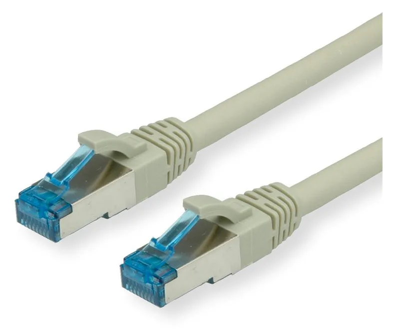 VALUE S/FTP PiMF Patchkabel Kat.6A Kl.EA grau 0.15m - FTP - PIMF, Ansicht 2