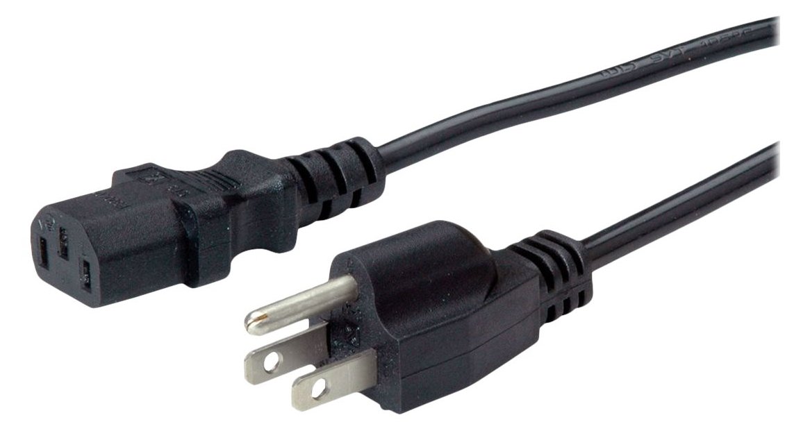 VALUE Secomp - Stromkabel - power IEC 60320 C13 zu NEMA 5-15 (M)