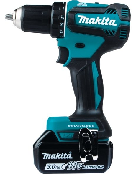 Makita DDF485RFJ Akku-Bohrschrauber inkl. MAKPAC + 2 Akkus 3.0Ah