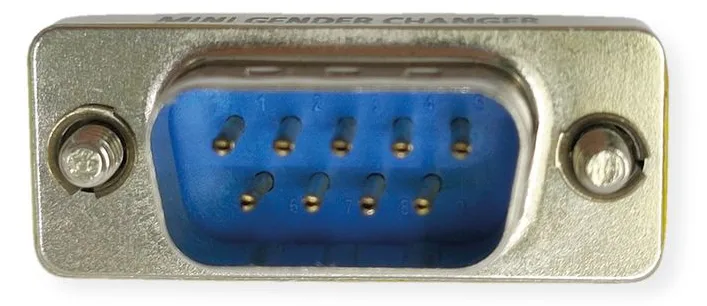 VALUE Serieller Gender Changer - DB-9 (M) - Silber, Ansicht 2