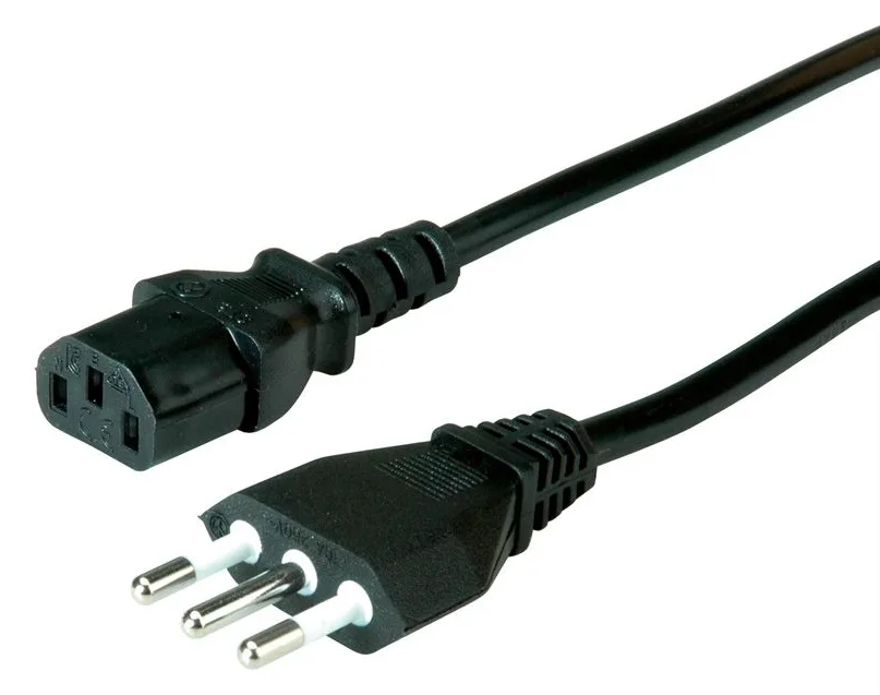 VALUE Stromkabel - CEI 23-50 (M) bis IEC 60320 C13 gerade, Ansicht 2