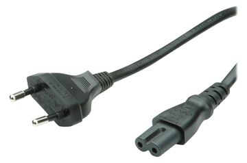 VALUE Stromkabel - Eurostecker (M) zu IEC 60320 C7 von LumaTech