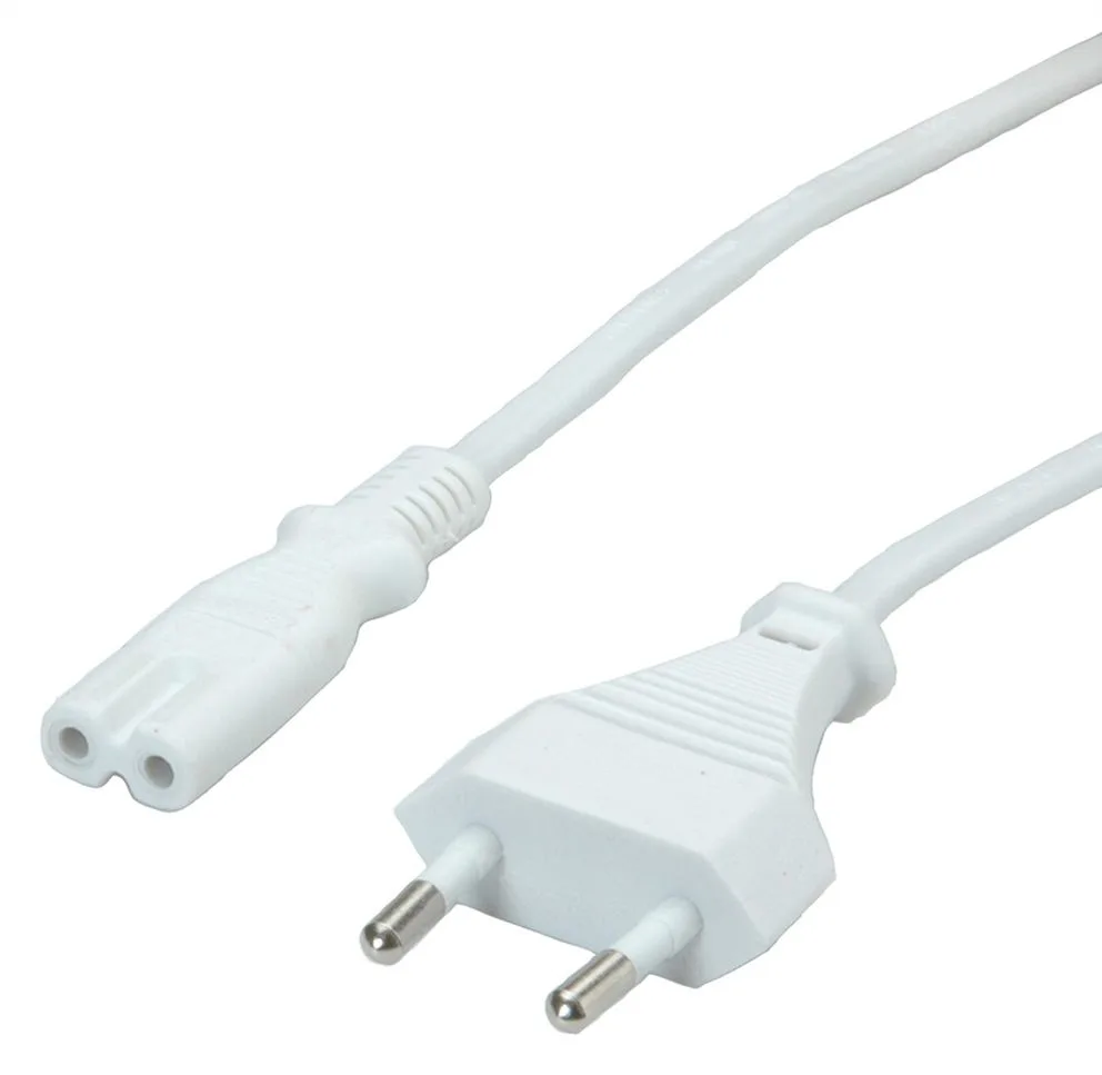 VALUE Stromkabel - Eurostecker (M) zu IEC 60320 C7, Ansicht 2